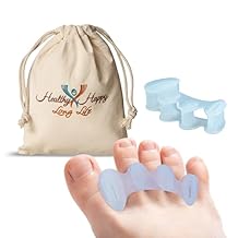 Toe Spacers Soft for Beginners - Toe Separators for Alignment, Toe Straightener for Foot Pain Relief, Silicone Bunion Corrector for Women Big Toe, Supports Foot Health