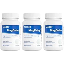 MAJOR MagDelay Magnesium Chloride 64 mg - Delayed-Release Magnesium Supplement - Dietary Supplement - 60 Tablets (3 Pack)