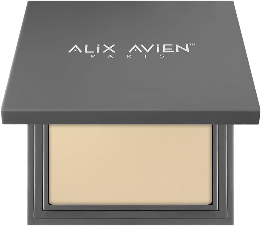 ALIX AVIEN Kompakt Pudra - 12 Saate Kadar Kalıcılık - Nötr Cilt Alt Tonu - Compact Powder 04 Light Ivory