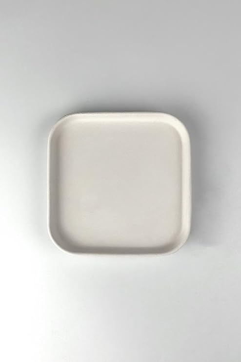 REFSAN Kare Tabak - Seramik Bisküvi 14cm