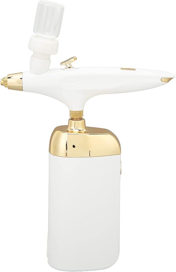 Oxygen Facial Airbrush Portable Makeup Skin Care Toner Nano Mist Sprayer Device Lady's Gifts (White Set)