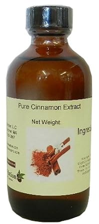 Cinnamon Extract - PG Free - 4 ounces - Flavoring Recipes with Premium Quality Real Extract
