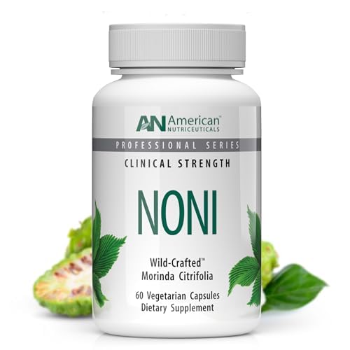 Vitality C American Nutriceuticals Noni 60 Capsules Powerful Adaptogen for Balanced Energy 100% Whole Fruit Powder