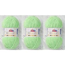 Himalaya Dolphin Baby Yarn Lot of 3 skn 395 Yards 3x100gram Super Bulky Baby Blanket Yarn (80350)