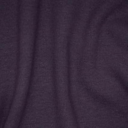 Organic Cotton 10 Ounce Baby Rib Knit Fabric - Plum - by The Yard