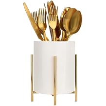 5.9'' Silverware Holder,Kitchen Utensil Holder,Flatware Organizers With Metal Frame, Mesh Flatware Holder Organizer Perfect for Home, Kitchen, Countertop, Party, Camping, Outdoor and Restaurant