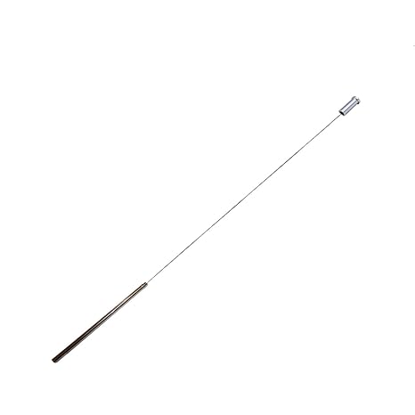 Expandable Dowsing Rod Bobber Tensor Meter for Divining Water, Earth Energy, EMF, Gold Mining, Underground Buried Items with Instructions - Stainless Steel Metal Handle
