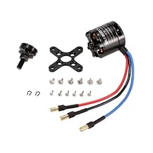 X2212 980KV 1400KV 2450KV Brushless Motor for Sunnysky 2~4S Lipo 3.17 Shaft Diameter 20-40A ESC for Fixed-Wing Drone and Quadcopter (1PC X2212 980KV)