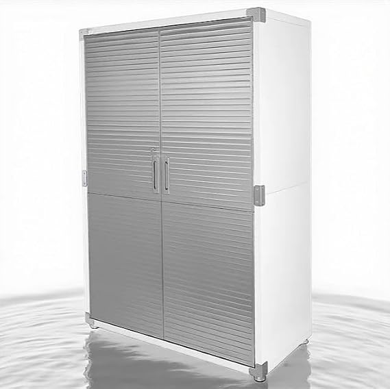 Heavy-Duty Commercial Storage Cabinet (White, 48" W x 24" D x 72" H)