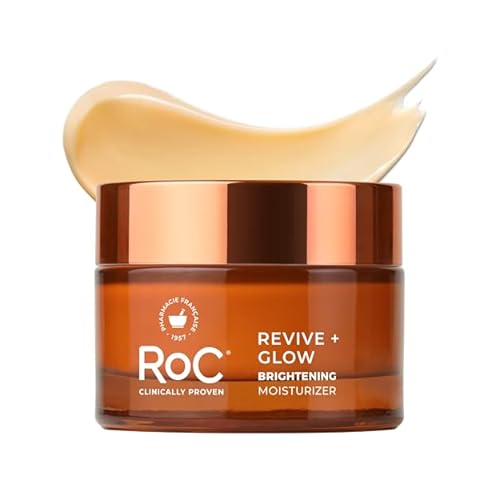 RoC Multi Correxion Revive  Glow 10% Vitamin C Moisturizer for Face, Anti-Aging Gel Cream, Instant Glow, Hypo-Allegenic, Oil-Free, 1.7 Ounces Packaging May Vary