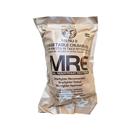 Ultimate 2018 US Military MRE Complete Meal Inspection Date January 2018 or Newer Vege Crumble in Taco Sauce