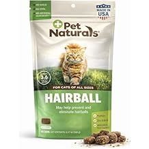 Pet Naturals Hairball Soft Chews for Cats, Omegas & Biotin for Skin Health, No Wheat or Corn, Vet Formulated, Value Size, Chicken, 160 Count