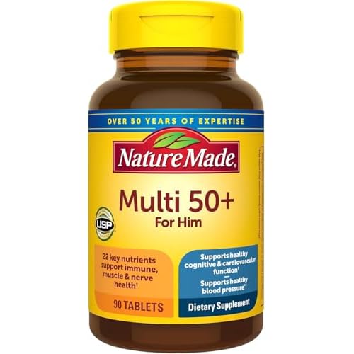 Nature Made Multi for Him 50 Dietary Supplement Tablets 90 ea Pack of 2