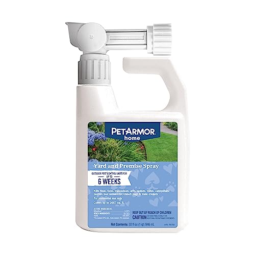 PetArmor Home Yard Spray for Dogs, Kills and Protects Against Fleas, Ticks, Mosquitoes, Ants, and Other Bugs, 32oz