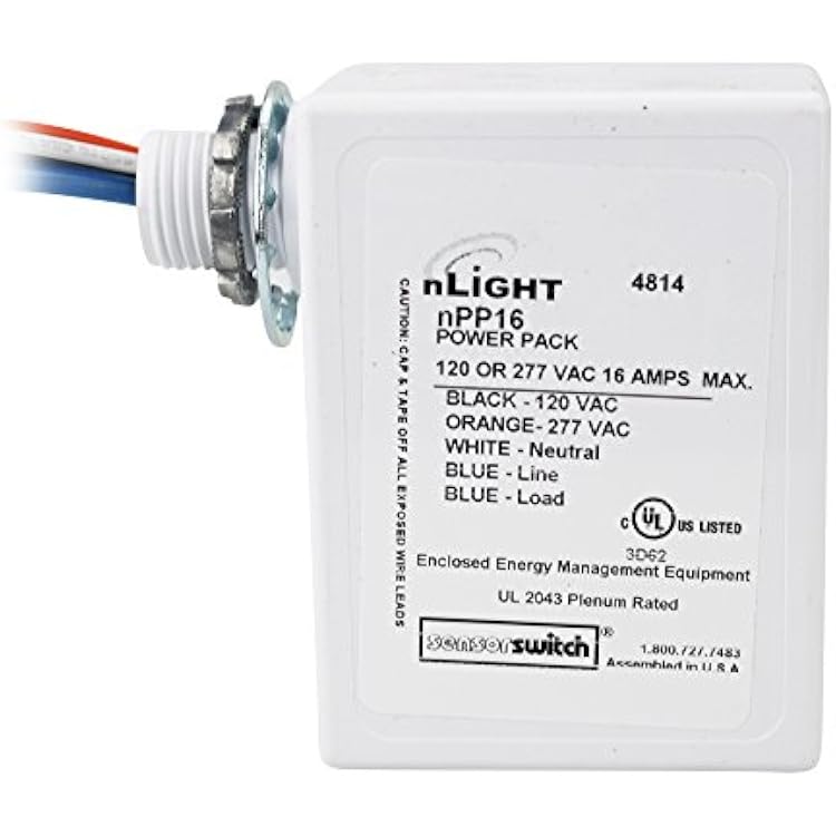 Sensor Switch Lighting Acuity NPP16 nLight Power Pack 120277347 Volt AC Input, 15 Volt DC Output