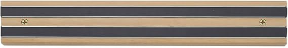 HIC Kitchen Magnetic Knife Holder and Tool Storage Bar, Wood, 12-Inches, 12 inch