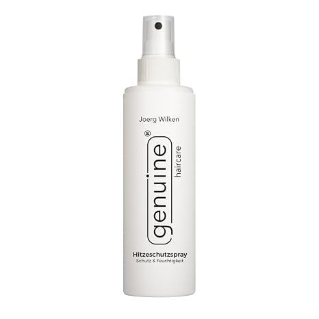 genuine haircare Hitzeschutzspray - leichtes Heat Protection Spray Sprühkur leave in Pflegespray mit Arganöl & Panthenol Vegan ohne Silikone - Hitzeschutz für Föhn Glätteisen & Lockenstab