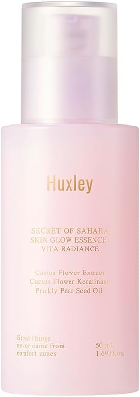 SKIN GLOW Cactus Flower Essence, Hydration & Dewy Radiance, 1.69 Fl Oz
