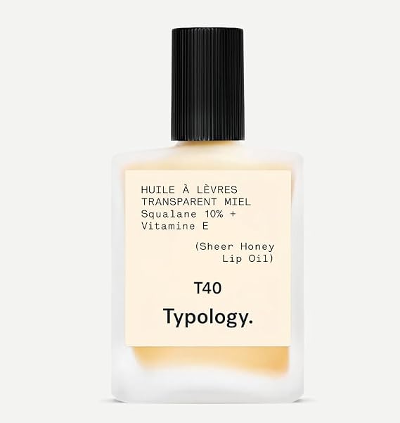 Typology T40 Tinted Lip Oil Squalane 10% + Vitamin E - Sheer Honey