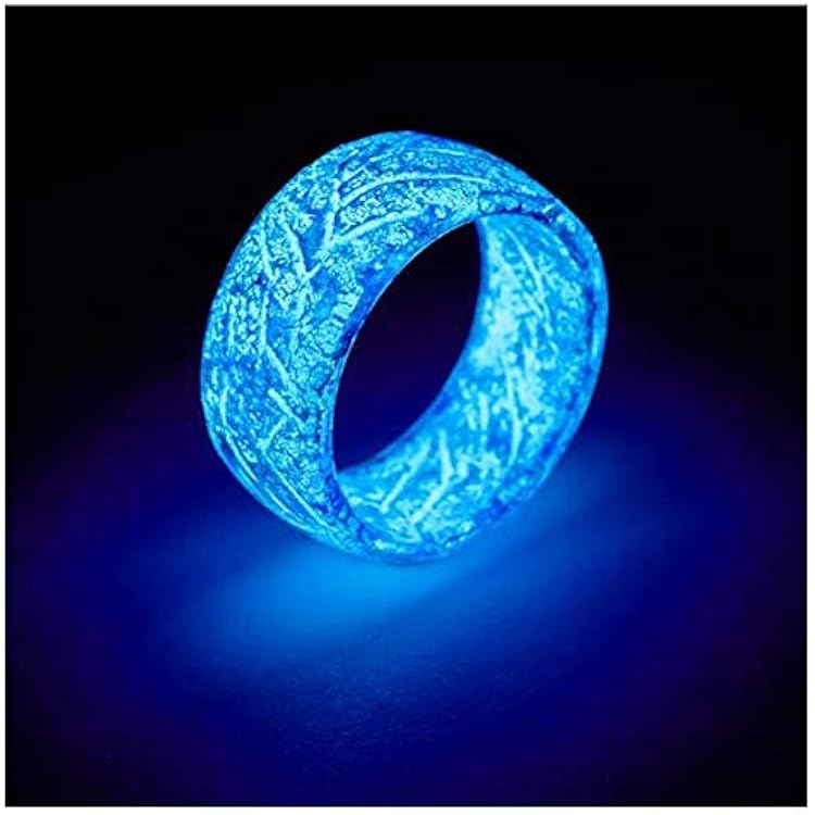 VALINK Luminous Glow Ring Glowing in The Dark Jewelry Unisex Decoration for Women Men Adult, Luminous Flash Finger Rings Light up Ring Toys Glow in The Dark Party Supplies