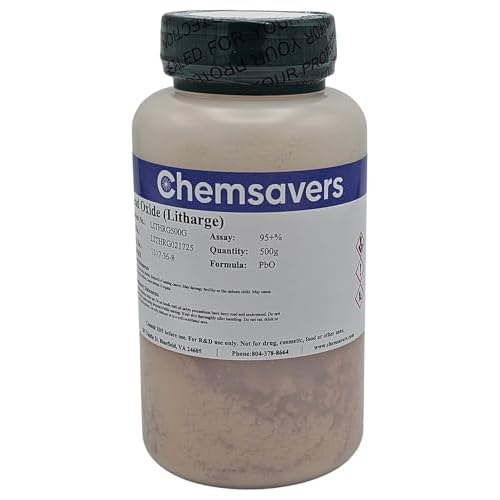 Lead Oxide Litharge, 95%, 500g