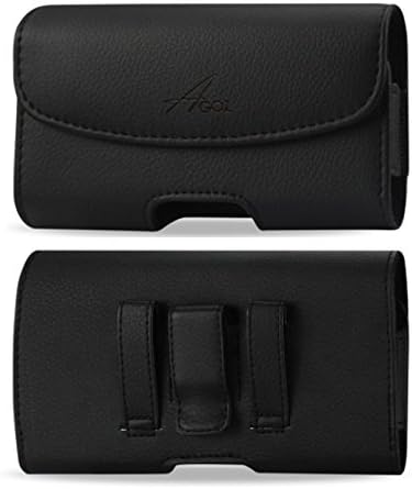 AGOZ Carrying Premium Leather case for Essential Phone PH-1, Pouch Holster Cover with Belt Clip & Belt Loops