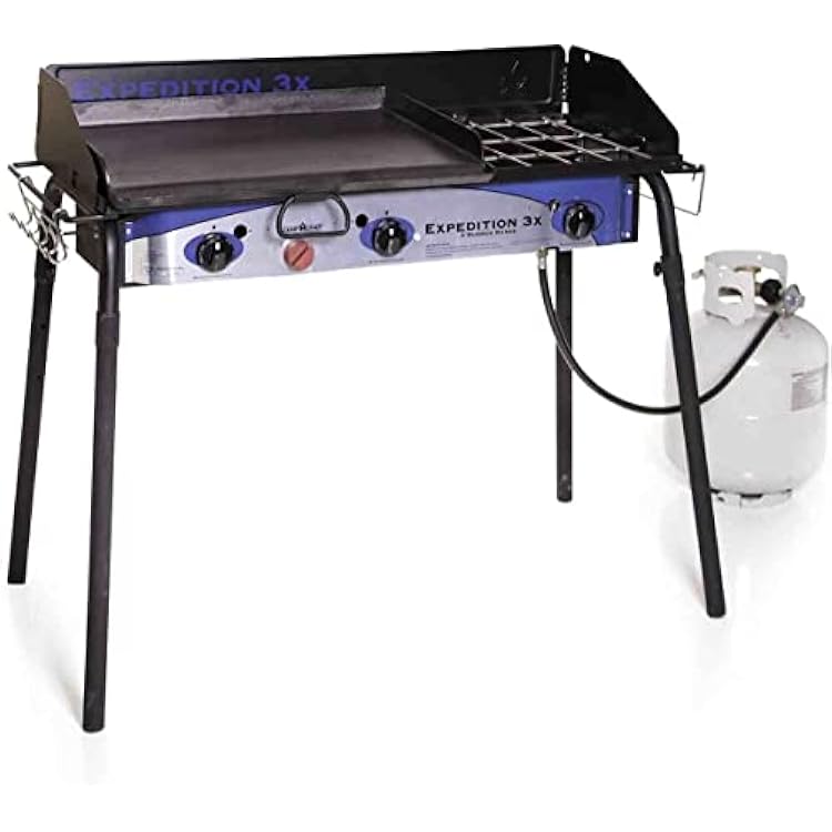 Expedition 3X Triple Burner Stove wgriddle