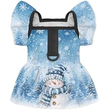Christmas Dog Dress for Small Dogs Girl Gingerbread Puppy Dress Soft Breathable Pet Outfits for Puppy Cat Spring Summer Elegant Princess Pet Doggy Outfits for Xmas Party