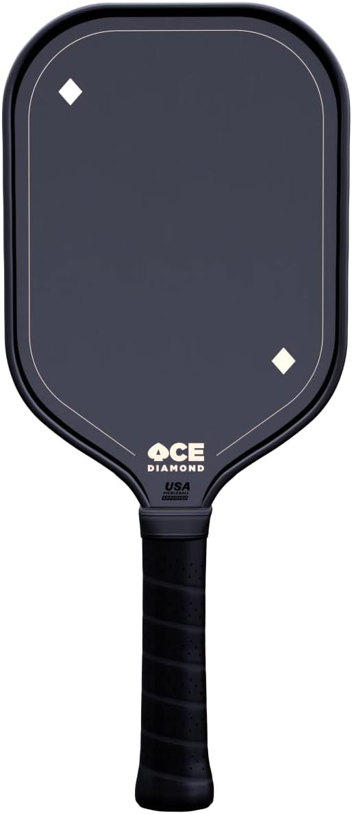 ACE Pickleball Diamond Premium Carbon Fiber Pickleball Paddle USAPA Approved, Professional Racket with Aramid Honeycomb Core Elite Control and Spin