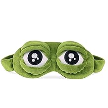AKOAK 1 Pack Frog Eye Mask, 3D Female Sleep Eye Mask, Comfortable and Soft for Travel/Rest/Relaxation/Animation Cosplay Clothing