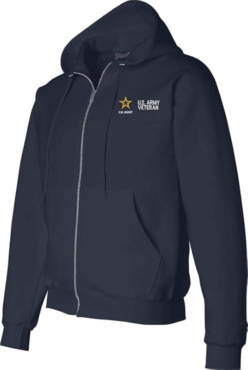 MilitaryBest U. S. Army Veteran Full Zip Hoodie