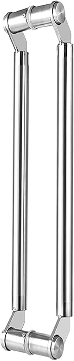 Push Pull Door Handle Heavy Duty Swing Handle Bar, Stainless Steel Interior Exterior Door Handle Hardware(Silver,100cm (39 3/8")*96cm)