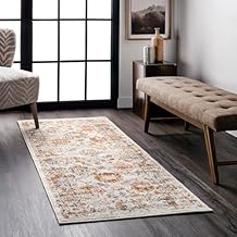 nuLOOM Performance Oriental Style Area Rug, Vintage Design, Durable, Easy to Clean, Cecil Beige, 2'6" x 6'
