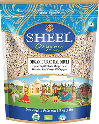 Sheel Organic Urad Dal Dhuli 4 lbs