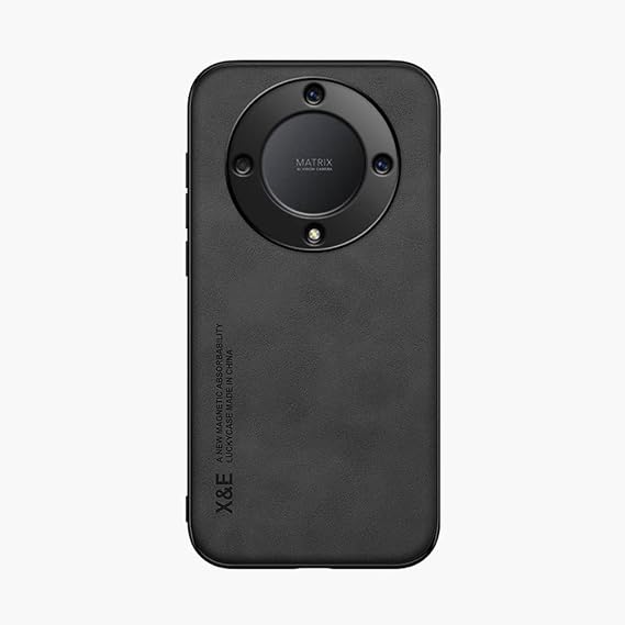 Kepuch Silklike Case for Honor Magic 5 Lite/Honor X9a - Cover Bumper Built-in Metal Plate for Honor Magic 5 Lite/Honor X9a - Black