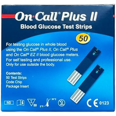On Call Plus Blood Glucose Test Strips 50 Test Strips