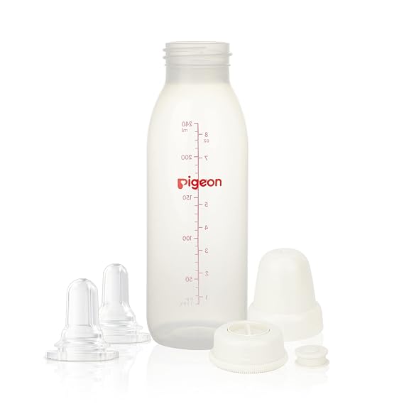Pigeon Baby Cleft Palate Bottle with 2 Nipples, 8.11 Oz | Please Use It Under The Guidance of a Pediatrician