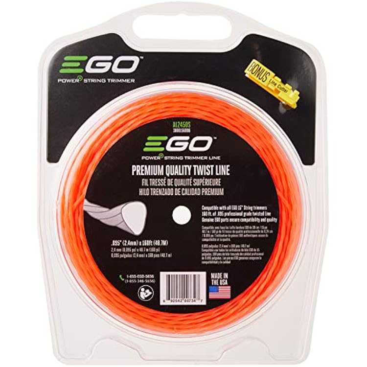 EGO POWER 50M 2.4mm Premium Quality Twist Line for String Trimmer Models ST1500-SFSF - AL2450S