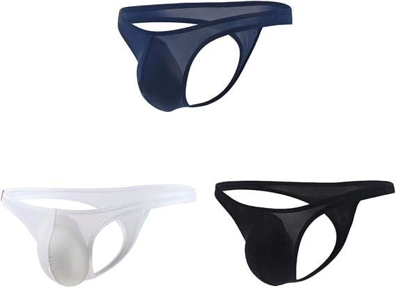 Mens Sexy T-Back Thongs Underwear Bulge Pouch G-string Briefs