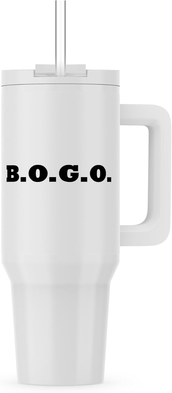 3dRose, Image of Funny Sign Says BOGO, 40oz Tumbler
