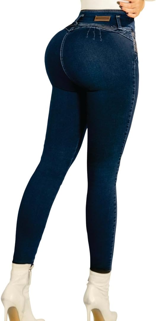 ARANZA High Waist Skinny Butt Lifting Jeans Colombian Stretch Jeans for Women