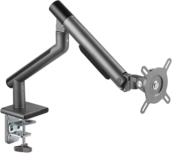 Desky Single Slim Aluminium Monitor Arm Space Grey