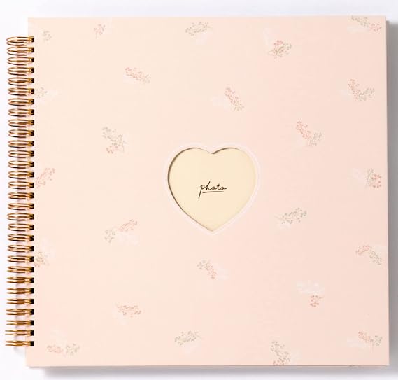 Iroha Publishing Square Album, Large Capacity, Photo, 378 Sheets, 9-Sided, Photo Album, Compatible with Printing App, Kasumi PINK, PP Embossed Sheet, Horizontal Insert, L-GALK-01