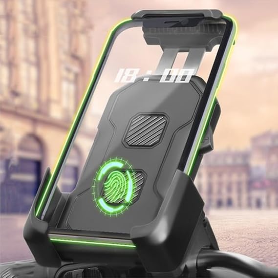Coverzone Bisiklet Motosiklet ve Scooter için Gidon Uyumlu Telefon Tutucu Orjinal Malzeme Yüksek Kalite 360 Derece Dönebilen Universal Modellere Uyumlu Kolay Kurulum ve Kullanım CZ027 (CZ027)