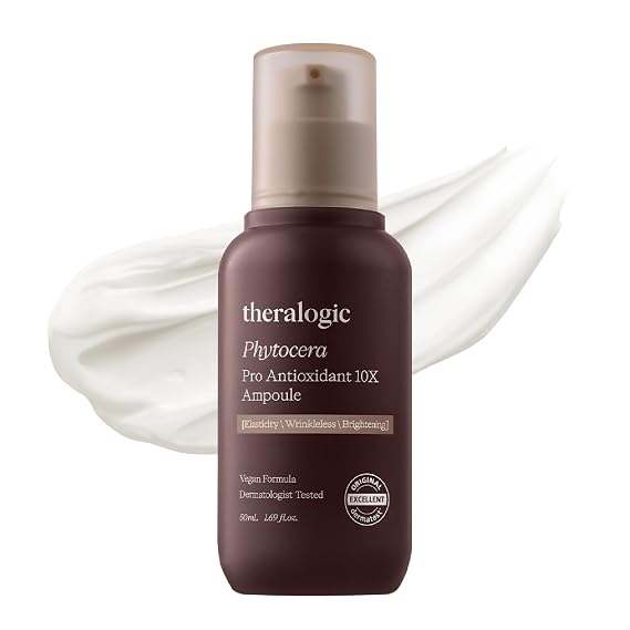 Phytocera Pro Antioxidant 10X Ampoule - Ceramide Lifting Elasticity Age-Defying Face Serum with Collagen, Hyaluronic Acid, NMF - Vegan and Dermatologically Tested, 1.69 fl.oz.