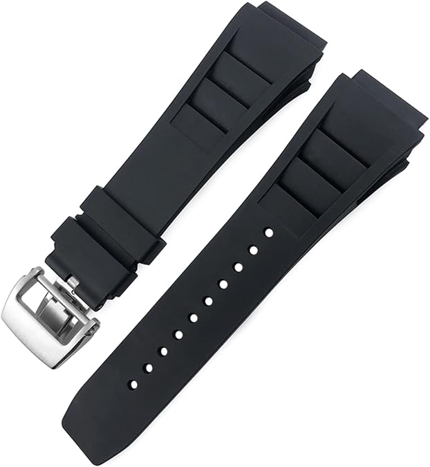 Rubber Watchband 20mm 25mm for Richard Spring Bar Silicone Mille Sport Watch Strap Soft Waterproof Wristband