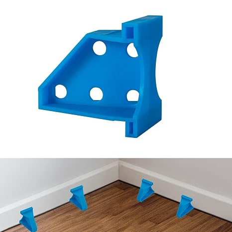 Professional Flooring Spacers Set for Laminate, Vinyl Plank, Hardwood Floors - Precision 1/4" & 1/3" Gaps - Durable Reusable Floor Installation Tools - Easy to Use(20, Blue, 1/4 & 1/3)