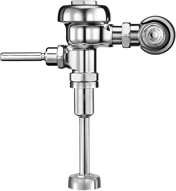 Sloan Regal 186 Exposed Manual Urinal Flushometer, 1.5 GPF Manual Flush Valve - Single Flush Non-Hold-Open Handle, Fixture Connection Top Spud, Polished Chrome Finish, 3082653