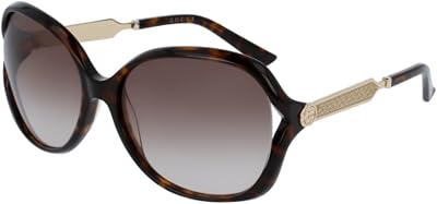 Gucci GG0076S Square Sunglasses For Women BUNDLE with ACCESSORY EYEWEAR KIT