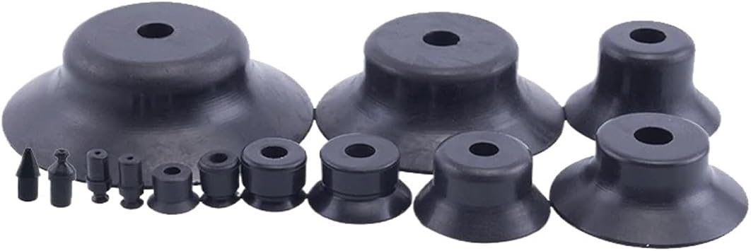SSIMOO Manipulator Accessories Flat Vacuum Suction Cup Powerful Nozzle Industrial Pneumatic Accessories VP-R Kindly(VP1R,Nitrile Rubber)